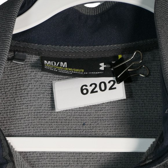 Under Armour Sweater Mens Medium Gray Fleece Lined 1/4 Zip Jacket Sweatshirt - Picture 7 of 7